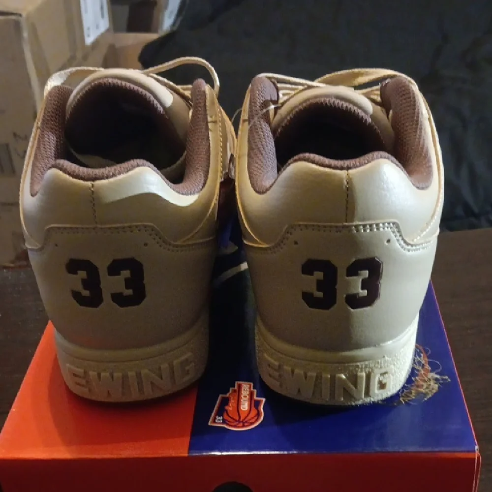 Ewing Orion Low "Cream Maroon" Sneakers Mens 9 Womens 10.5 NWBOX - Picture 5 of 10
